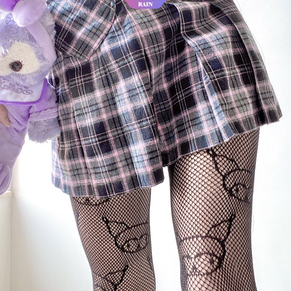 Anime Lolita Pantimedias De Dibujos Animados Kuromi Spider  Patrón