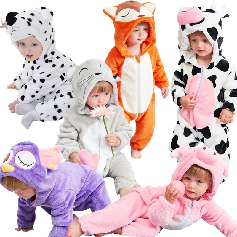 Bebé Peleles De Invierno Disfraz Para Niñas Niños Niño Animal Mono Ropa De Pijamas | Shopee Colombia