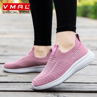 Image of VMAL gran venta nueva ultraligera cómoda zapatos casuales Par unisex hombres mujeres media Boca zapatos para caminar suaves verano tamaño Grande 36-44