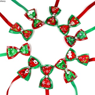 Image of CLOSCY-Corbatas De Lazo Para Mascotas De Navidad , Linda Decoración , Accesorios Corbata Formal Ajustable