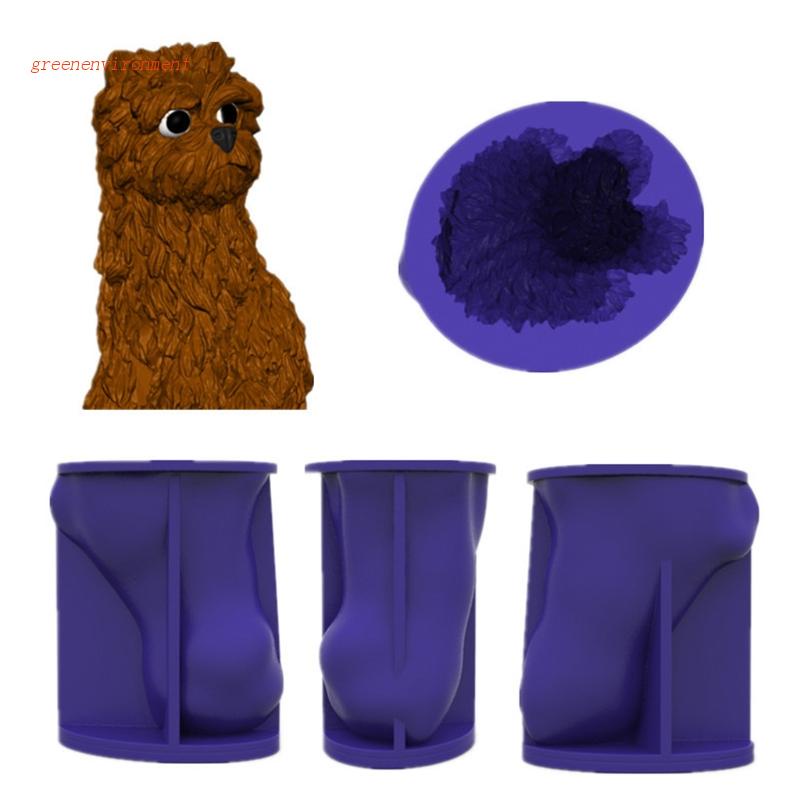 Molde De Silicona Con Forma De Cara De Perro Lindo 3D Para Decoración DIY #2