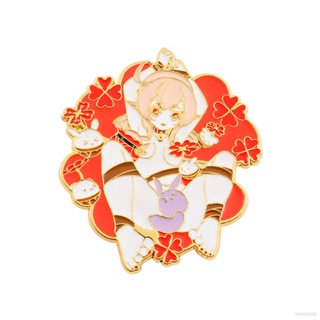 Image of ST1 Genshin Impact Klee Insignia Anime Metal Broche Bolsa Colgante Pin Insignias Accesorios De Moda Regalos