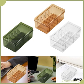 Image of [Xmereteh] Portable Cable Storage Box Cable Organizer Protect for Home Kitchen Desk