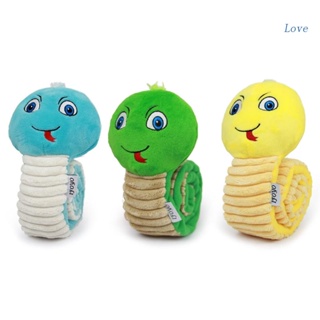 Image of Love Dog Snuffle Toy Plush Squeak Snake Hide & Seek Foraging Game for Small Dogs