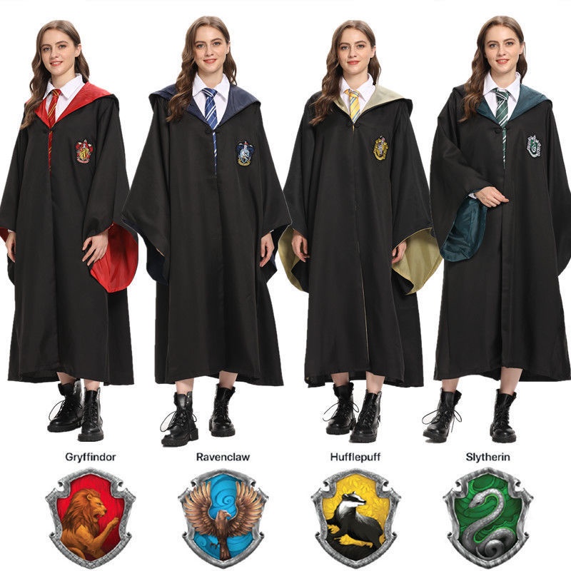 Disfraz halloween mujer Harry Potter Ropa Hogwarts Universitario Mago Bata Mágica Lucha | Shopee