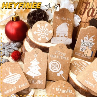 Image of HEYFINEE Kraft Tag Party Tarjetas Papel Decoración De Navidad Etiquetas
