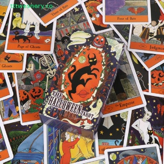 Image of tttwesnery Halloween Tarot Tarjeta Profecía Adivinación Deck Familia Partido Juego De Mesa Fate Card Nuevo
