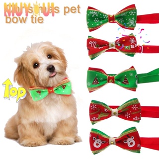 Image of NIUYOU Dog Bow Tie Cute Grooming Ajustable Mascota Navidad Corbata