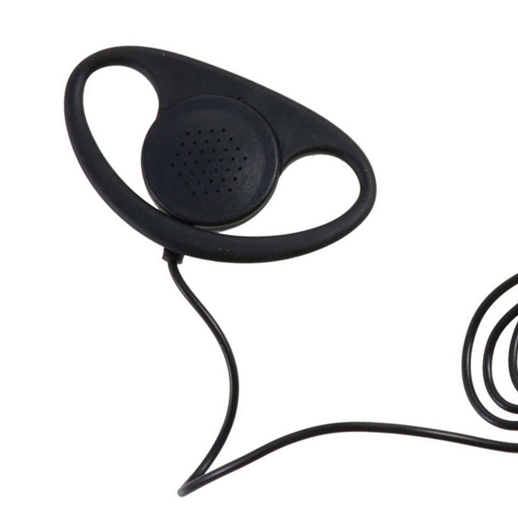 Image of [Coco] 3 5 Mm En Forma De D Walkie Talkie Escuchar Auricular Presenta Auriculares Con Micrófono Portátil Hogar MP3 #4