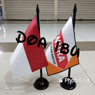 Image of Poste de mesa + HANURA + bandera de fiesta de INDONESIA