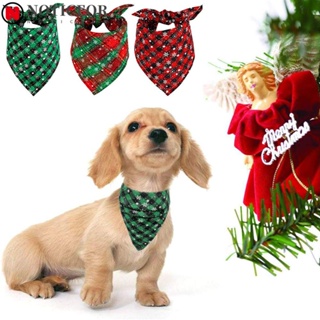 Image of Pañuelos Para Perros De Navidad Decoración Copos De Nieve Bufanda De Algodón Para Mascotas