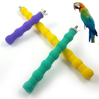 Image of Coloridos Juguetes Para Masticar Mordedura De Pájaros Para Mascotas Soporte De Molienda De Pata Perches Jaula Loro