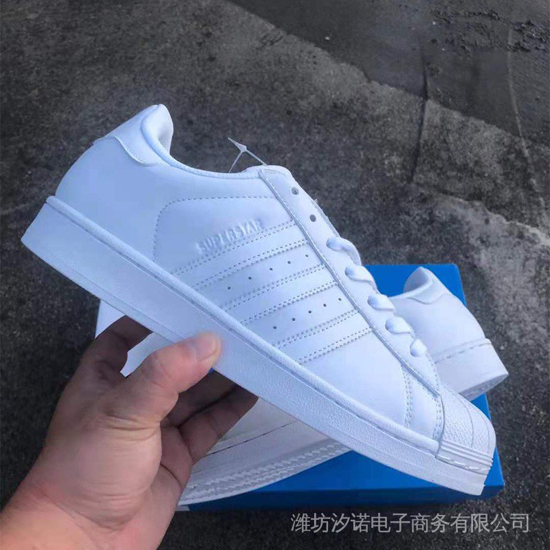 2022 Adidas Zapatos De Hombre clover SUPER STAR Mujer Con Punta De Concha casual Blanco Bajos Mesa Tenis De Pareja #1