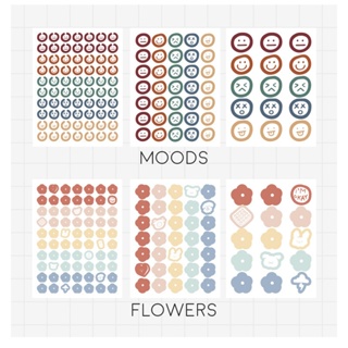 Image of thu nhỏ Pegatinas Deco coloridas Blop Diary/imágenes de pegatinas lindas motivos Emoji únicos #2