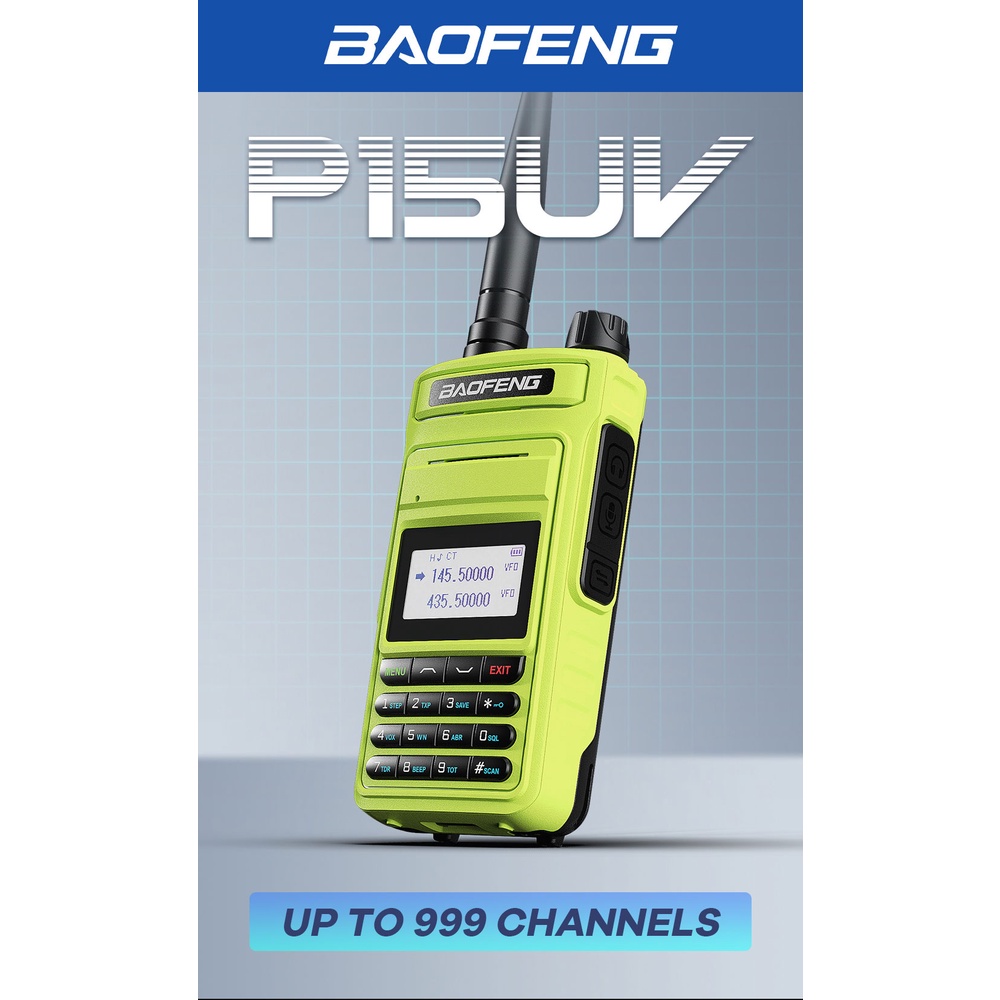 Baofeng P15UV Walkie Talkie Dual Band/Display/Watch Radios Ham Pofung P15UV Nuevo Procesador Incorporado Interfaz Tipo C