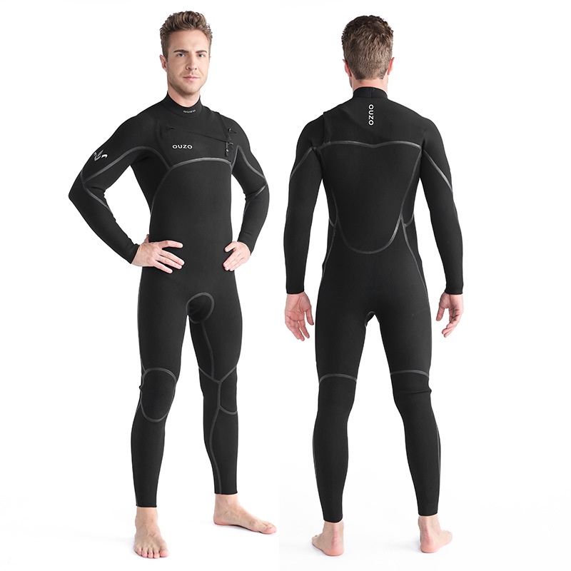 Traje De Buceo De 4/3 Mm De Goma Exterior CR Super Elástico Tire De Hilo De Una Pieza Caliente Hombre Surf Fabricante #3