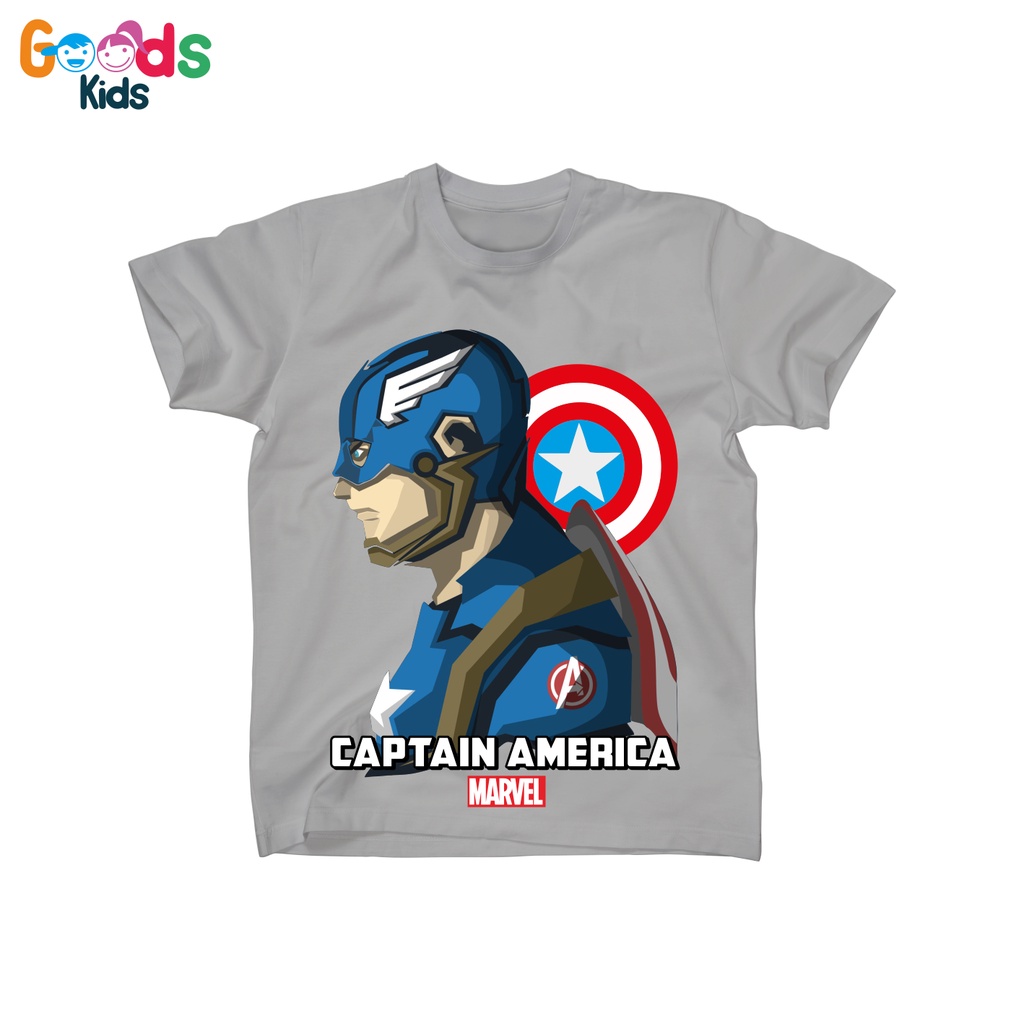 Camiseta Unisex para niños capitán américa capitán américa Marvel Super  héroe algodón peinado Distro | Shopee Colombia