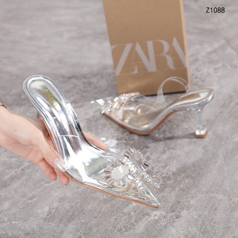 Zara tacones transparentes zapatos de mujer 8cm HBz1088 zapatos de invitación de | Colombia