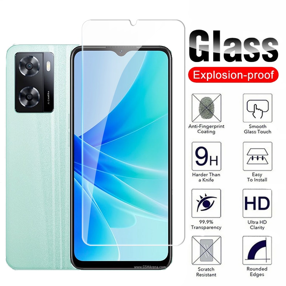 12PCS Vidrio Protector Para Oppo A57 A77 A17 A77S 4G 5G 2022 9H De