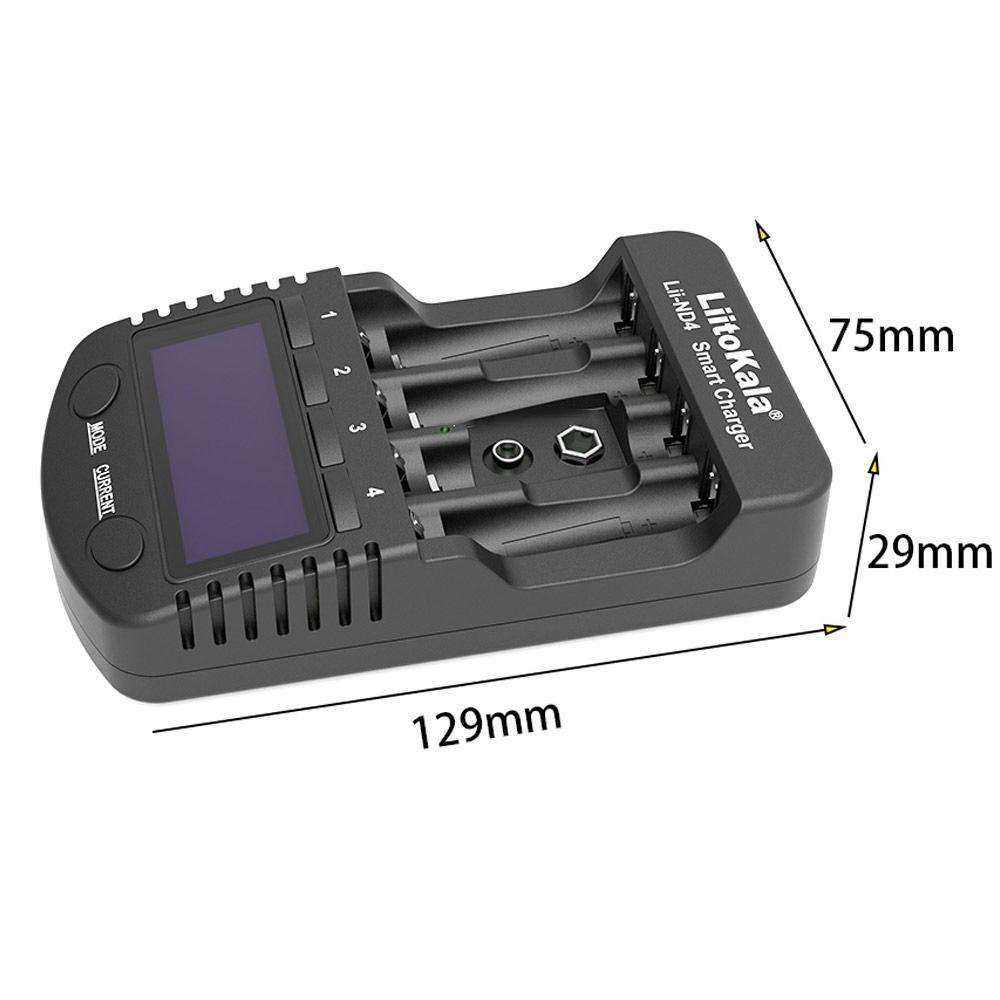 Cargador De Batería HECCEH1 Carga Rápida AA/AAA 1.2V/1.5V Baterías Recargables