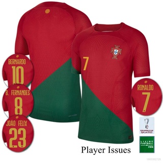 Image of SY3 22-23 Copa Del Mundo Portugal Home Jersey Camisetas De Fútbol Ronaldo Bernardo Felix B Fernandes Silva Talla Grande YS3