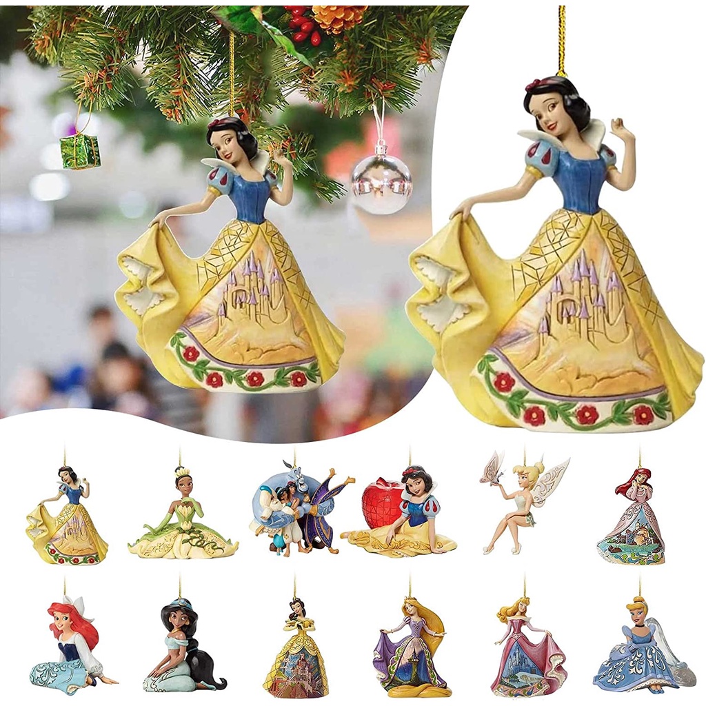 Adornos Colgantes De Dibujos Animados De Princesa Disney Decoración De Fiesta De Navidad Para El Hogar Colgante | Colombia