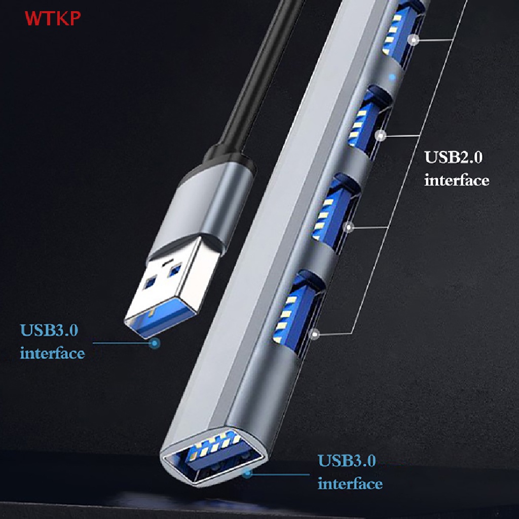 Image of (WTKP) USB C HUB 3.0 Tipo 3.1 3/4 Puertos Multi Splitter Adaptador OTG Para Macbook Pro 13 15 Air Mi HUAWEI PC Accesorios #0