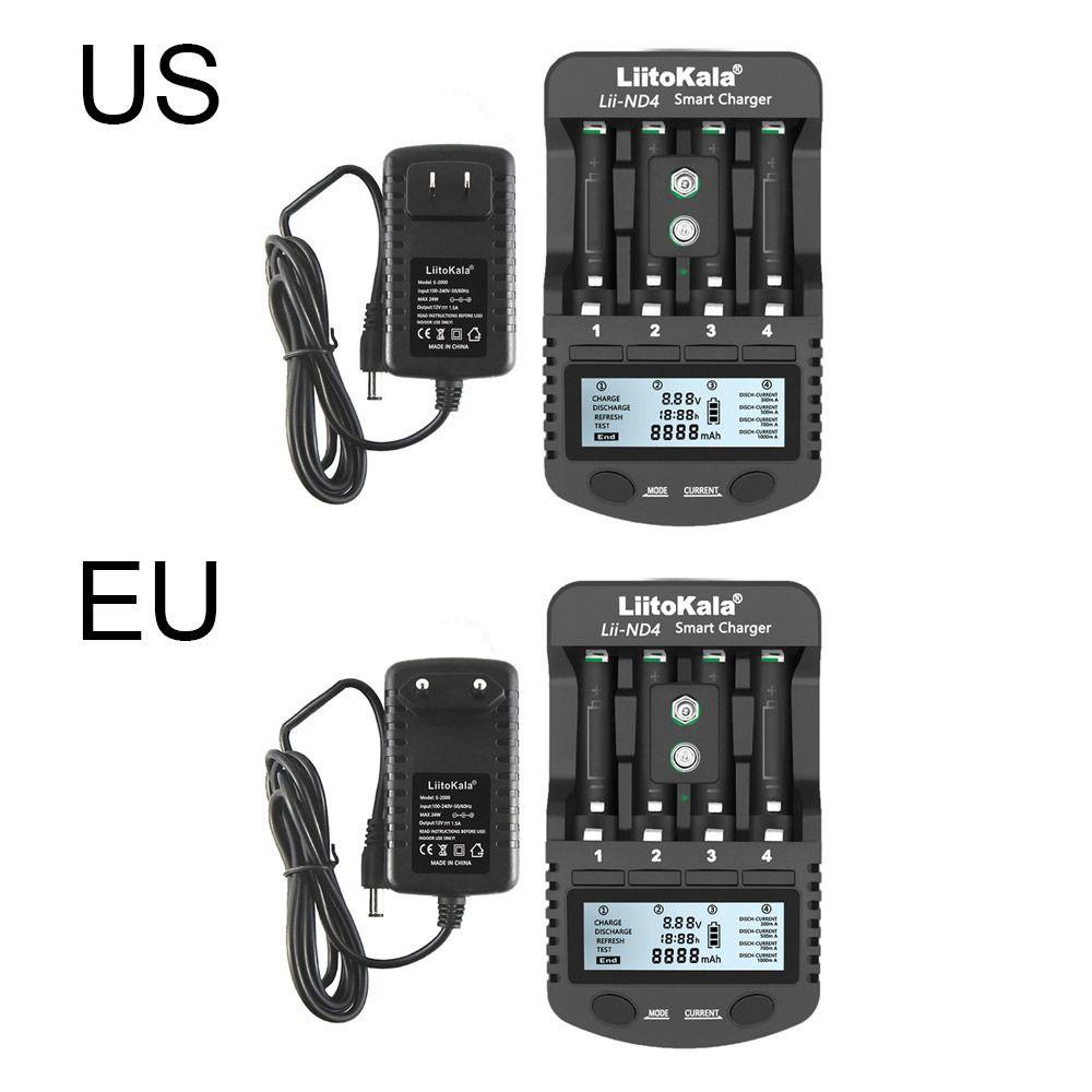 Cargador De Batería HECCEH1 Carga Rápida AA/AAA 1.2V/1.5V Baterías Recargables