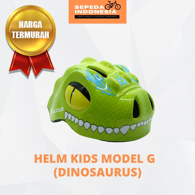 Casco de bicicleta para niños Celcius Character - modelo G dinosaurio verde  azul | Shopee Colombia