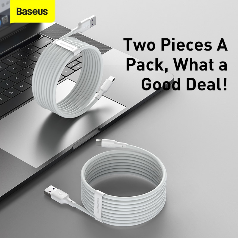 Baseus Cable De Carga Rápida USB Tipo C 5A Para Huawei Datos Cargador Xiaomi 10 Pro 9