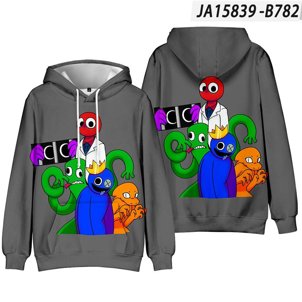Roblox Rainbow Friends Women Men Long Sleeve Hoodie Hooded Pullover