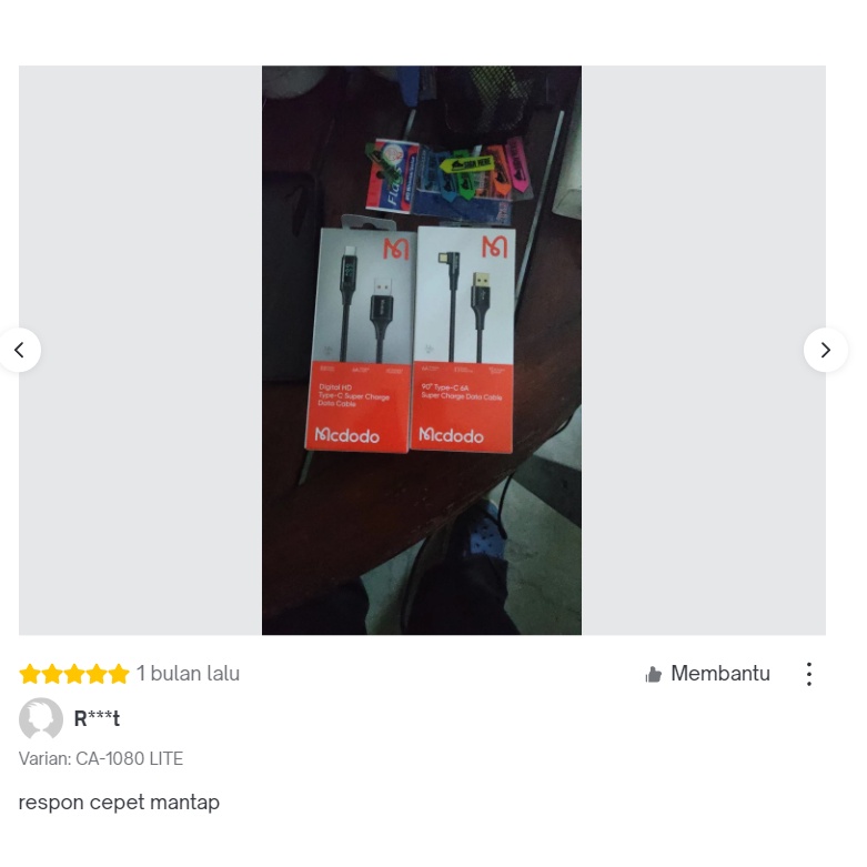 Mcdodo CA1080 Cable Digital tipo C Turbo Vooc Super Charge 6A Oppo Realme Samsung Huawei