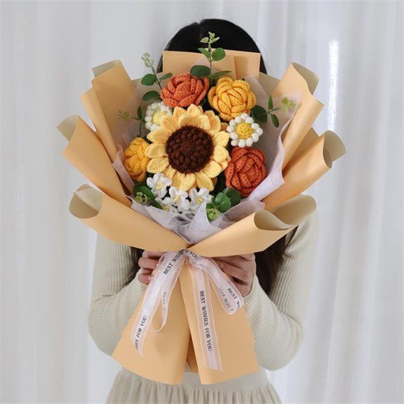 diy Ramos Hechos A Mano De Lana Tejer Material De Flores Artificiales  Paquete De Ganchillo Conjunto De Regalos Caseros Para Novia S De 10.28 |  Shopee Colombia