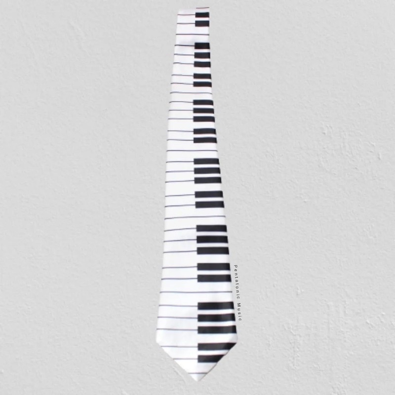 para hombres Piano blanco negro patrón níquel regalo teclado música regalo | Shopee Colombia