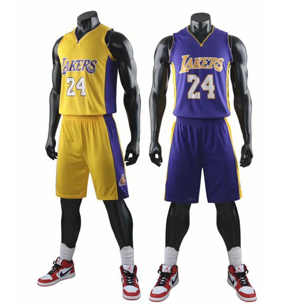 Uniformes De Baloncesto Para Hombre NBA Los Angeles Lakers 24 # Camiseta  Adultos | Shopee Colombia