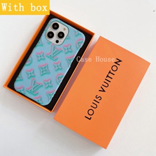 [Con Caja] iphone 14 pro Max Carcasa louv Render Relieve Funda De Cuero Para 13 Nuevo Estilo 12 11 X XR Xs 7 8plus Para Teléfono #6
