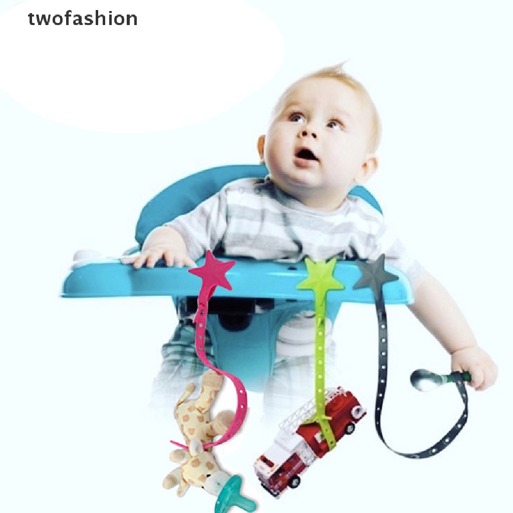 Horquilla Gancho De Silicona Estrella Chupete Cadena Cochecito Accesorios Elásticos Clips Para Cochecitos Silla Alta Carro De Compras Coches Cestas Colgantes C #4