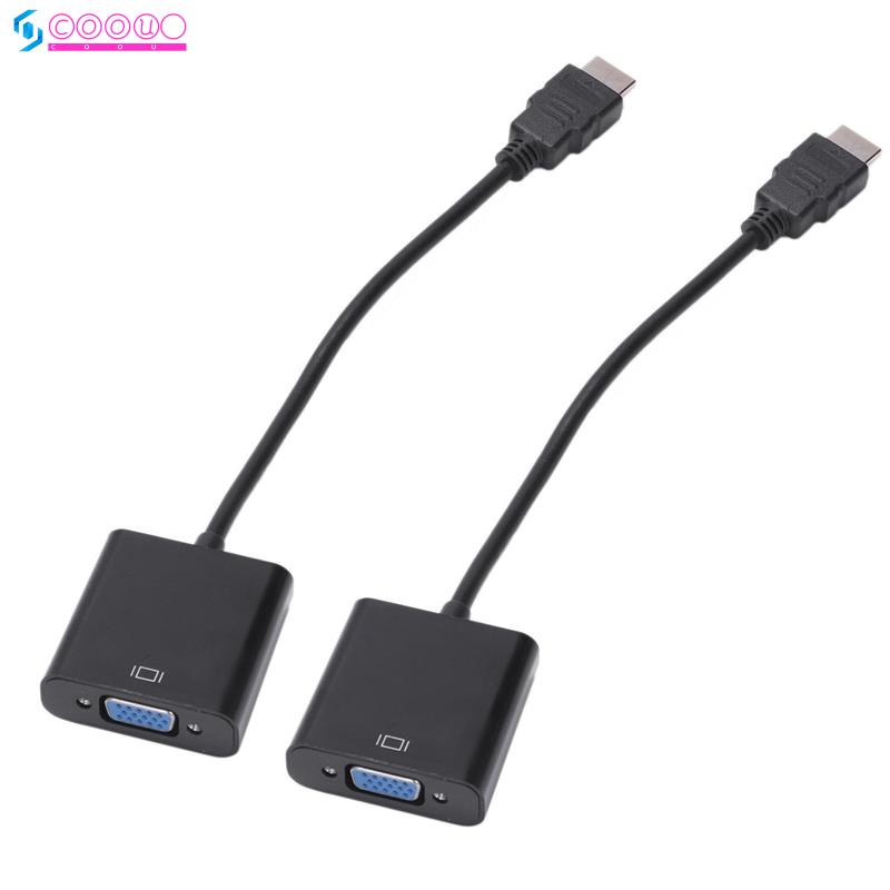 2X HDMI A VGA Macho RGB Hembra Convertidor De Vídeo Adaptador Cable 1080P #9