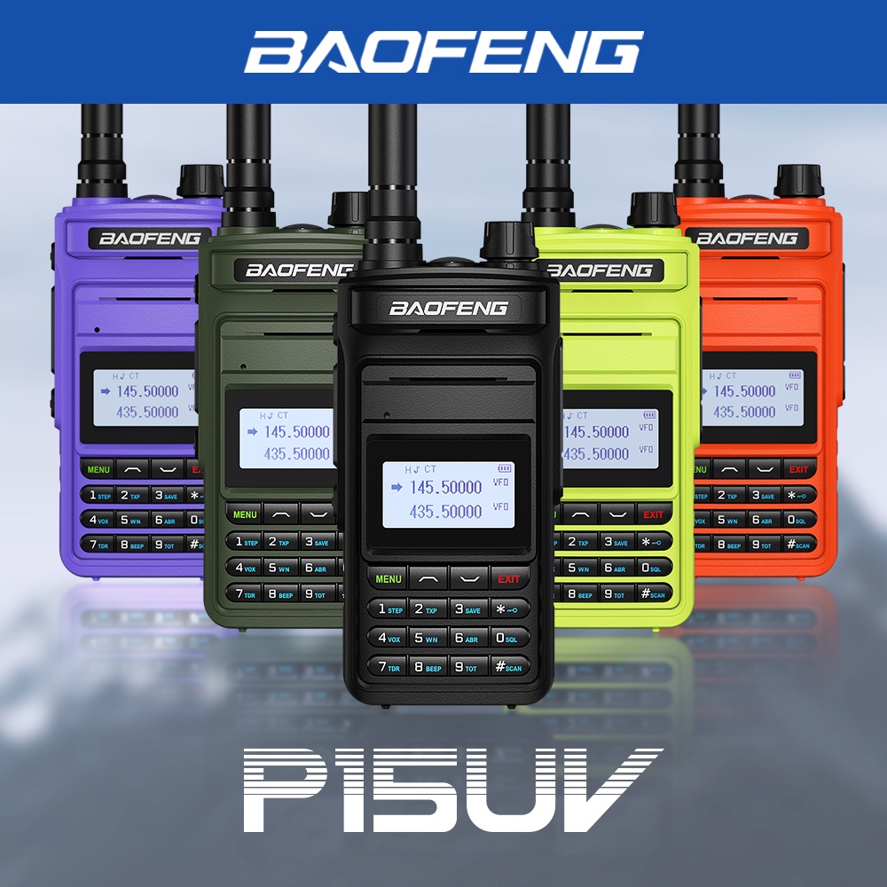 Baofeng P15UV Walkie Talkie Dual Band/Display/Watch Radios Ham Pofung P15UV Nuevo Procesador Incorporado Interfaz Tipo C