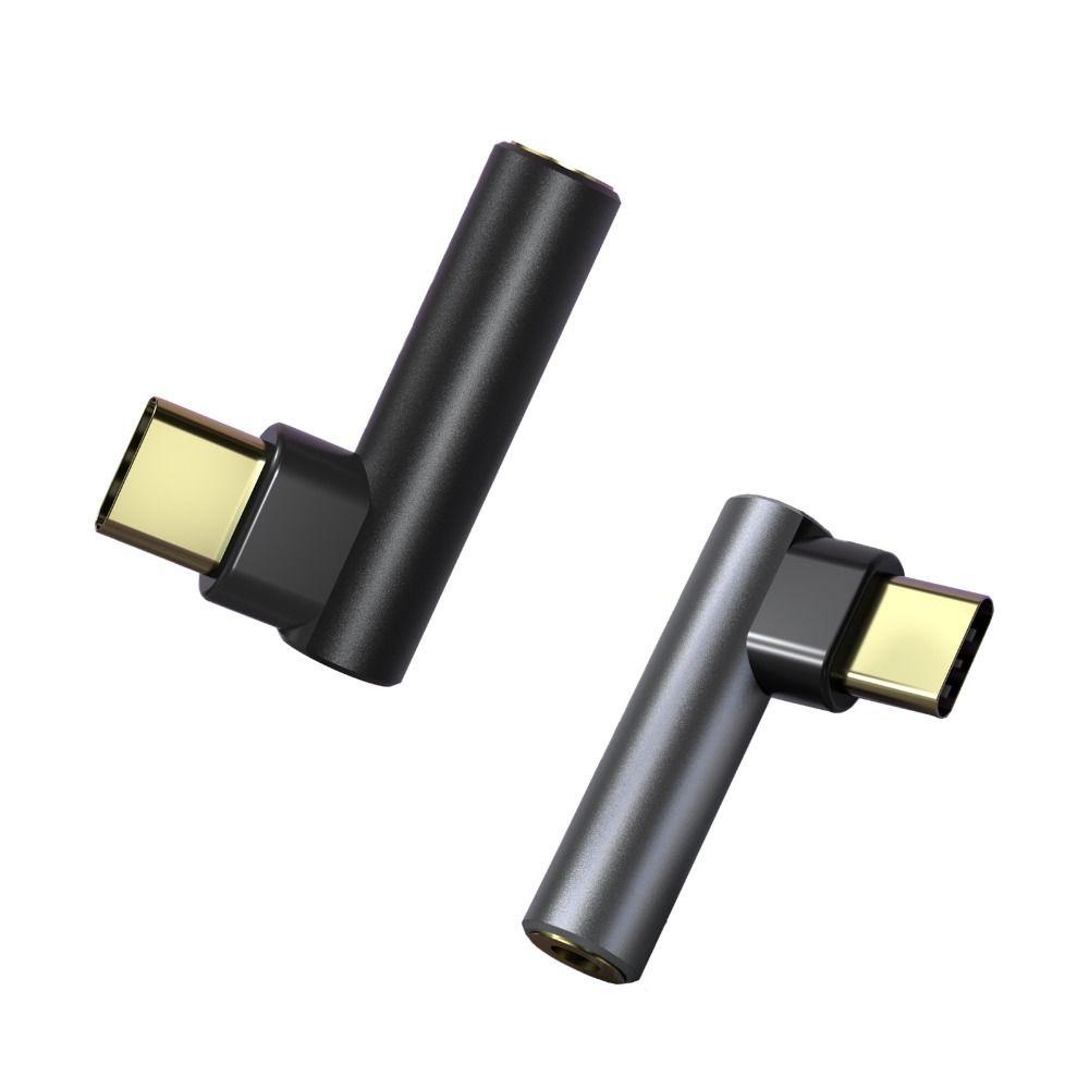 Image of Adaptador ANDUPINN Teléfono Móvil 90 Grados USB-C A 3.5 Jack HiFi Tipo 3,5 Mm AUX #6