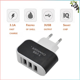Image of thu nhỏ Universal Candy Color 3USB Charger Travel Wall Charger Adapter Smart Mobile Phone Power Supply Charger for Tablets EU #2