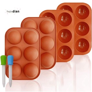 Moldes De Silicona , Chocolate Con 6 Agujeros De Gelatina Semi Esfera , 4 Paquetes Calientes Para De Medio Redondo , Mousse De Domo , Bola De Cacao Moldes De Silicona , Chocolate Con 6 Agujeros De Gelatina Semi Esfera , 4 Paquetes Calientes Para De Medio Redondo , Mousse De Domo , Bola De Cacao #6