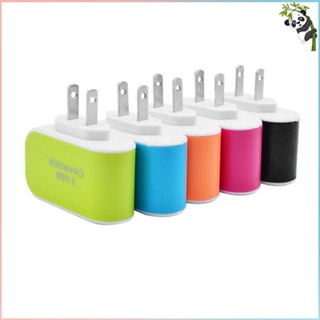 Image of thu nhỏ Universal Candy Color 3USB Charger Travel Wall Charger Adapter Smart Mobile Phone Power Supply Charger for Tablets EU #7