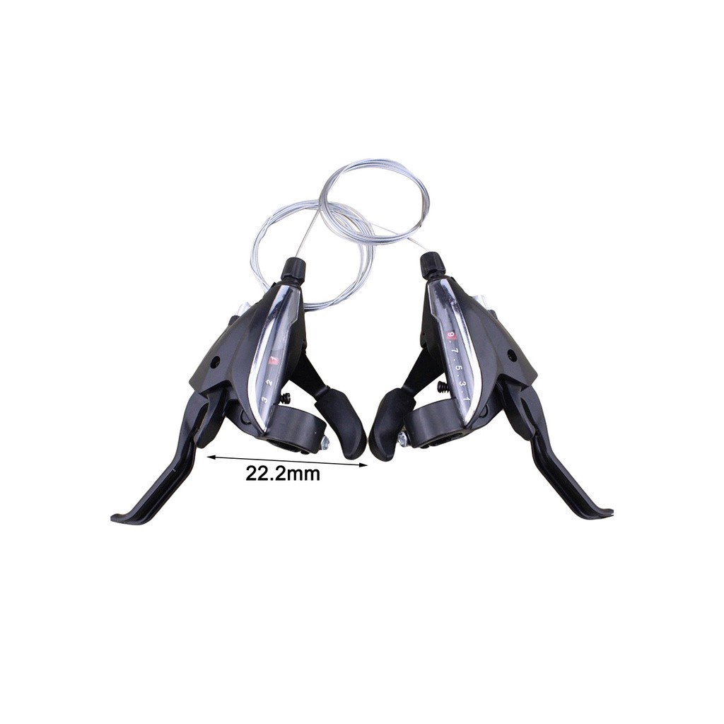 Shimano ST-EF65 1 Par 3 × 9 Velocidades MTB Bicicleta De Montaña Cambio De Marchas V Freno Combo Palanca Conjunto Negro YM
