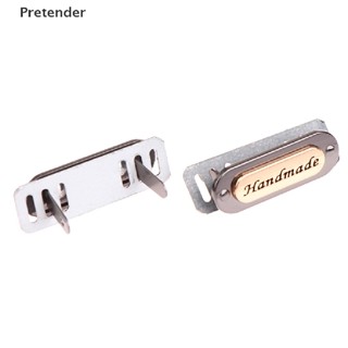 [Pretender] 2PCS Etiquetas De Metal Hechas A Mano Ovaladas Para Ropa Jeans Zapatos Bolsas DIY Artesanía [Preferido] #5
