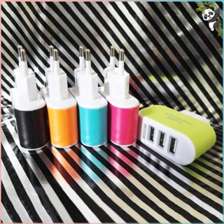 Image of thu nhỏ Universal Candy Color 3USB Charger Travel Wall Charger Adapter Smart Mobile Phone Power Supply Charger for Tablets EU #4