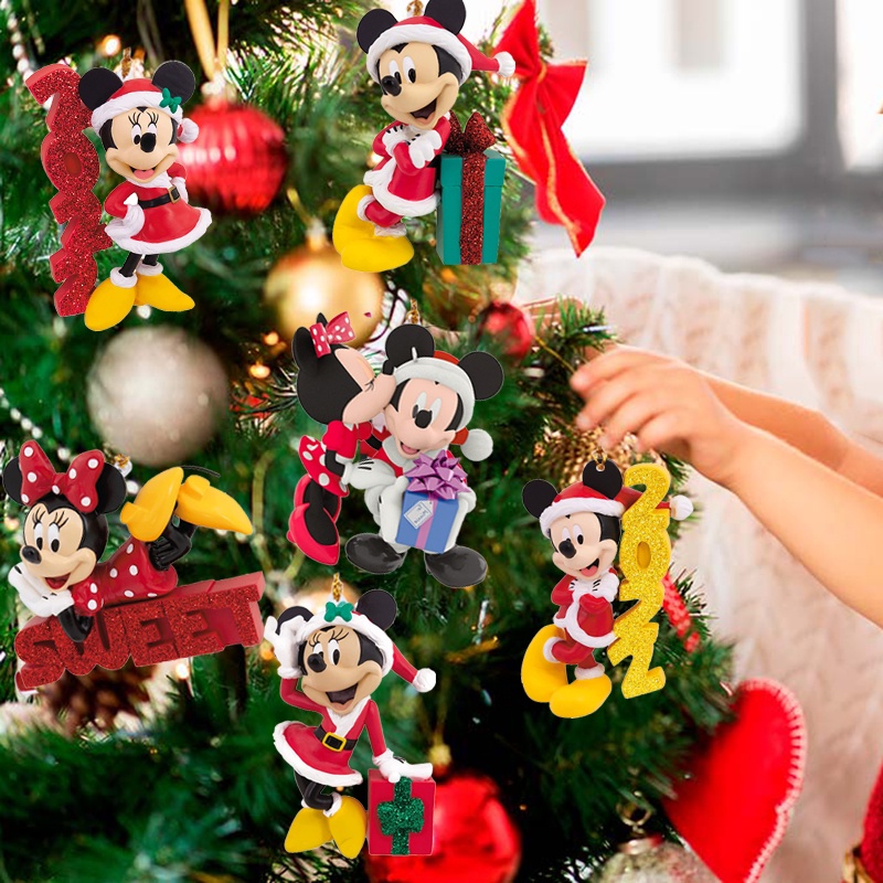 Disney Minnie Mickey Mouse Navidad Adornos Colgantes Árbol Decoraciones Decoración Año Nuevo Shopee Colombia