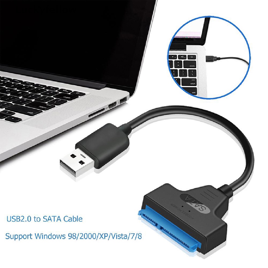 Image of [Luckyfellow] 7 + 15 22 Pines SATA 3 Cable 2.5 HDD/SSD USB Adaptador De Transmisión De Alta Velocidad Convertidor De Disco Duro Externo [Preferido] #3