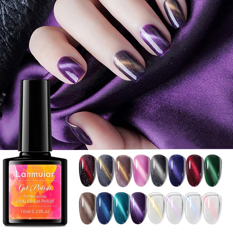 Esmalte De Uñas Imán Mate Ojos De Gato Abrigo Superior Rosa Rojo Púrpura  Serie De Colores Uv Gel Belleza Maquillaje Manicura Herramientas De Arte  [AD150] | Shopee Colombia