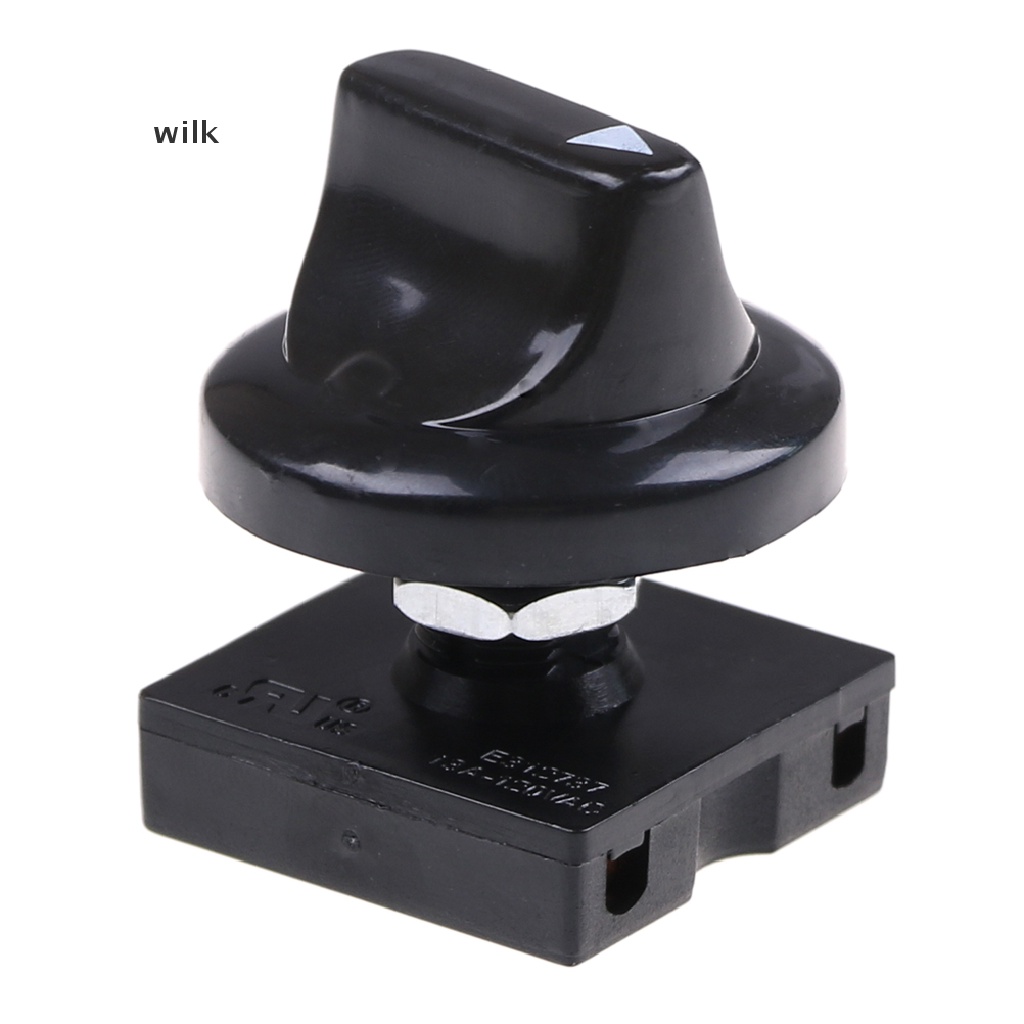 Interruptor Rotativo De 3 Velocidades De wilk De 4 Posiciones Con Perilla 13AMP 120V-250V co #7